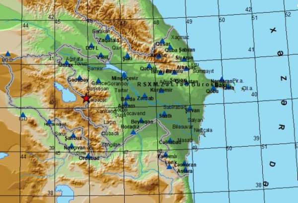 На границе Азербайджана и Армении произошло землетрясение