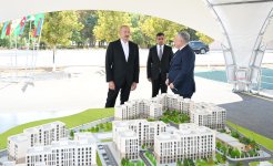 Президент Ильхам Алиев заложил фундамент комплекса социальных жилых домов в городе Нахчыван (ФОТО)