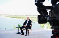 Президент Ильхам Алиев дал интервью Азербайджанскому телевидению в Нахчыване (ФОТО/ВИДЕО)