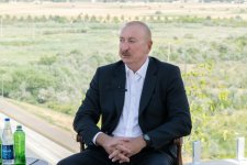 Президент Ильхам Алиев дал интервью Азербайджанскому телевидению в Нахчыване (ФОТО/ВИДЕО)