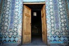 Азербайджанские журналисты посетили мемориальный комплекс Шахи-Зинда в Самарканде (ФОТО)
