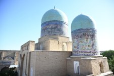 Азербайджанские журналисты посетили мемориальный комплекс Шахи-Зинда в Самарканде (ФОТО)
