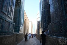 Азербайджанские журналисты посетили мемориальный комплекс Шахи-Зинда в Самарканде (ФОТО)