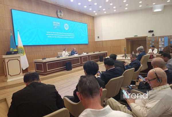 ЦИК Казахстана провел брифинг для СМИ перед выборами депутатов Курултая (ФОТО)