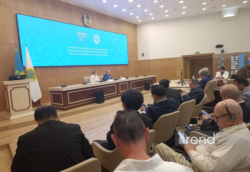 ЦИК Казахстана провел брифинг для СМИ перед выборами депутатов Курултая (ФОТО)