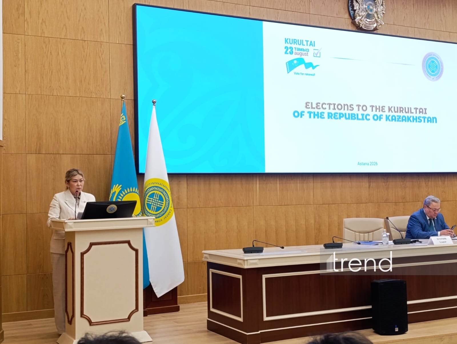 ЦИК Казахстана провел брифинг для СМИ перед выборами депутатов Курултая (ФОТО)