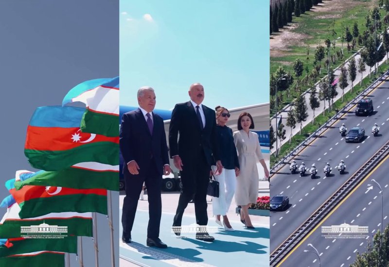 Президент Шавкат Мирзиёев поделился публикацией в связи с государственным визитом Президента Ильхама Алиева в Узбекистан (ВИДЕО)