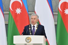 В Ташкенте состоялась церемония награждения Президента Ильхама Алиева и Президента Шавката Мирзиёева (ФОТО)