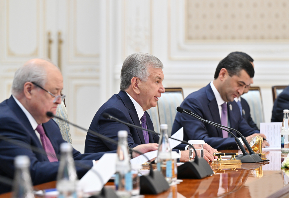 Президент Ильхам Алиев и Президент Шавкат Мирзиёев приняли участие в 3-ем заседании Высшего межгосударственного совета (ФОТО/ВИДЕО)