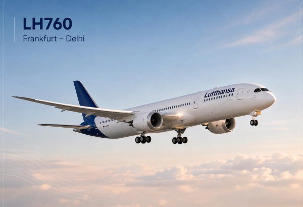 Самолет Lufthansa, следовавший в Дели, совершил посадку в Баку