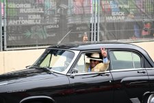 Вице-президент Фонда Гейдара Алиева Лейла Алиева и Арзу Алиева посмотрели выставку и автопробег классических автомобилей (ФОТО)