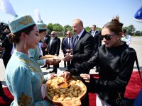 Президент Азербайджана Ильхам Алиев прибыл с рабочим визитом в Кыргызстан (ФОТО/ВИДЕО)