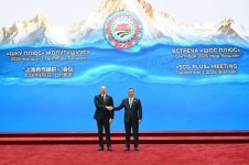 Президент Ильхам Алиев принимает участие во встрече в формате «ШОС плюс» (ФОТО)