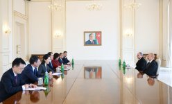 Президент Ильхам Алиев принял делегацию во главе с Генеральным прокурором Верховной народной прокуратуры Китая (ФОТО)
