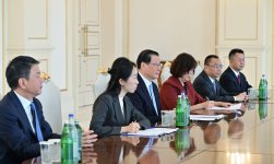 Президент Ильхам Алиев принял делегацию во главе с Генеральным прокурором Верховной народной прокуратуры Китая (ФОТО)