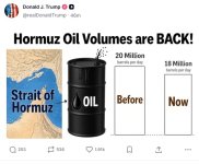 Прежний объем поставок нефти через Ормузский пролив восстановлен - Трамп (ФОТО)