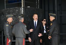 Президент Ильхам Алиев и Первая леди Мехрибан Алиева посетили Военно-морские силы (ФОТО)