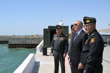 Президент Ильхам Алиев и Первая леди Мехрибан Алиева посетили Военно-морские силы (ФОТО)