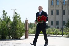 Президент Ильхам Алиев и Первая леди Мехрибан Алиева посетили Военно-морские силы (ФОТО)