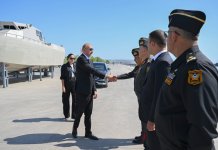 Президент Ильхам Алиев и Первая леди Мехрибан Алиева посетили Военно-морские силы (ФОТО)