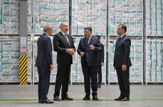 Президент Ильхам Алиев принял участие в открытии предприятия по производству бумажной и гигиенической продукции в Гарадагском районе (ФОТО)