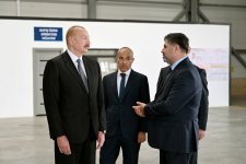 Президент Ильхам Алиев принял участие в открытии предприятия по производству бумажной и гигиенической продукции в Гарадагском районе (ФОТО)