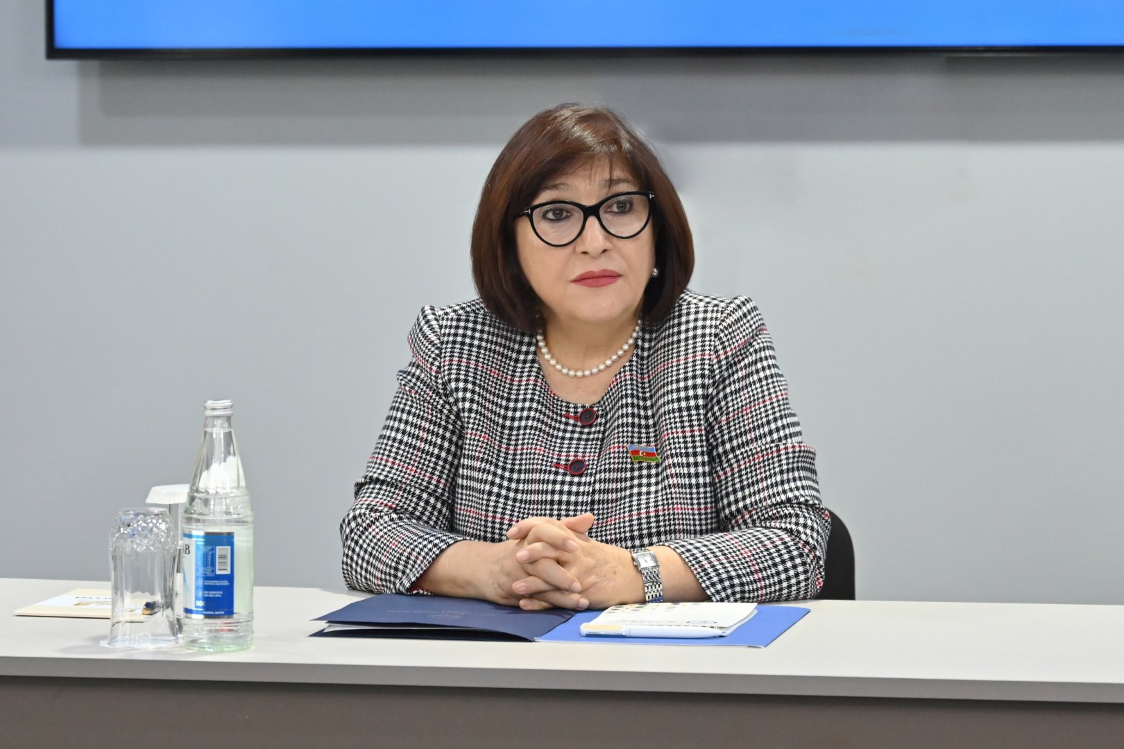 Сахиба Гафарова выступила с речью в штаб-квартире Молодежной организации ДН (ФОТО)