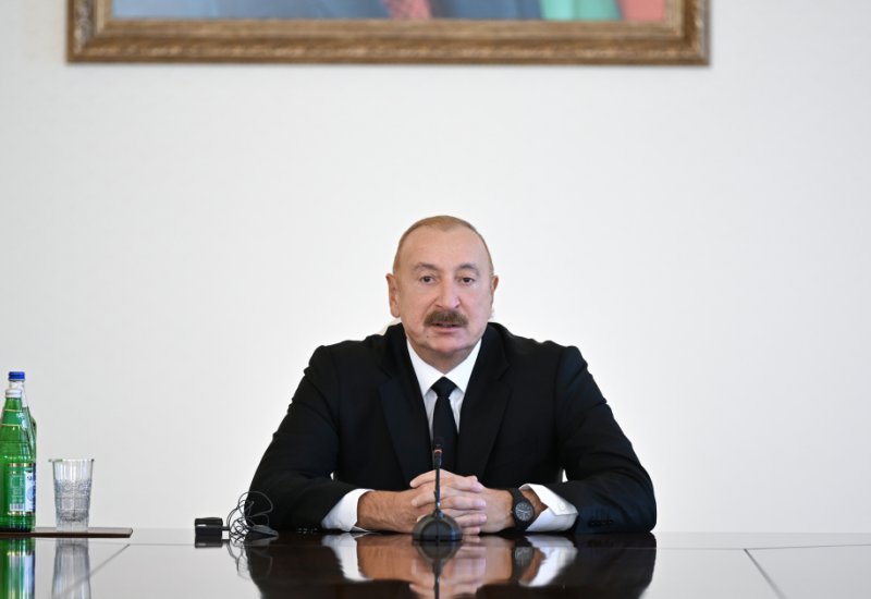 Президент Ильхам Алиев на встрече с религиозными лидерами рассказал о разрушении Арменией мечетей