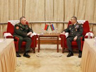 Состоялась встреча министров обороны Азербайджана и Беларуси (ФОТО)