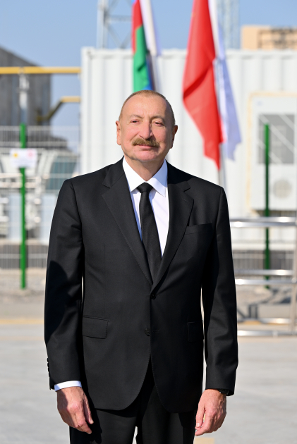 Президент Ильхам Алиев принял участие в открытии Солнечной электростанции «Гобустан» (ФОТО)