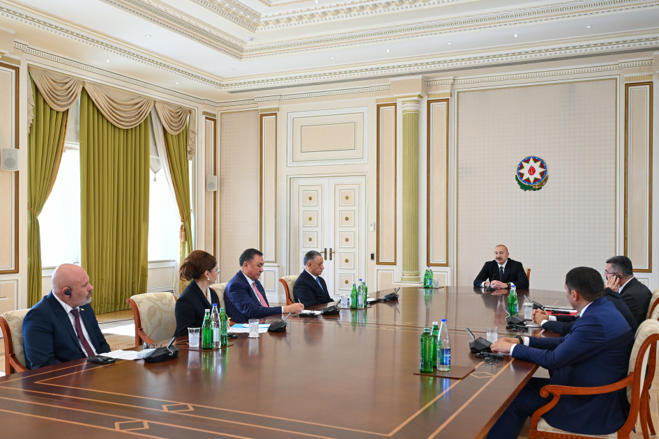 Президент Ильхам Алиев принял руководящих лиц по безопасности стран-членов ОТГ (ФОТО)