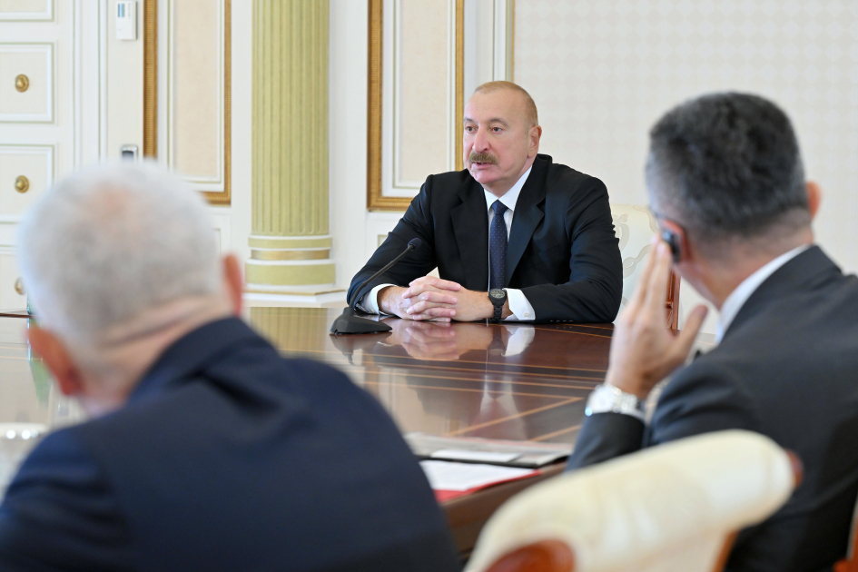 Президент Ильхам Алиев принял руководящих лиц по безопасности стран-членов ОТГ (ФОТО)