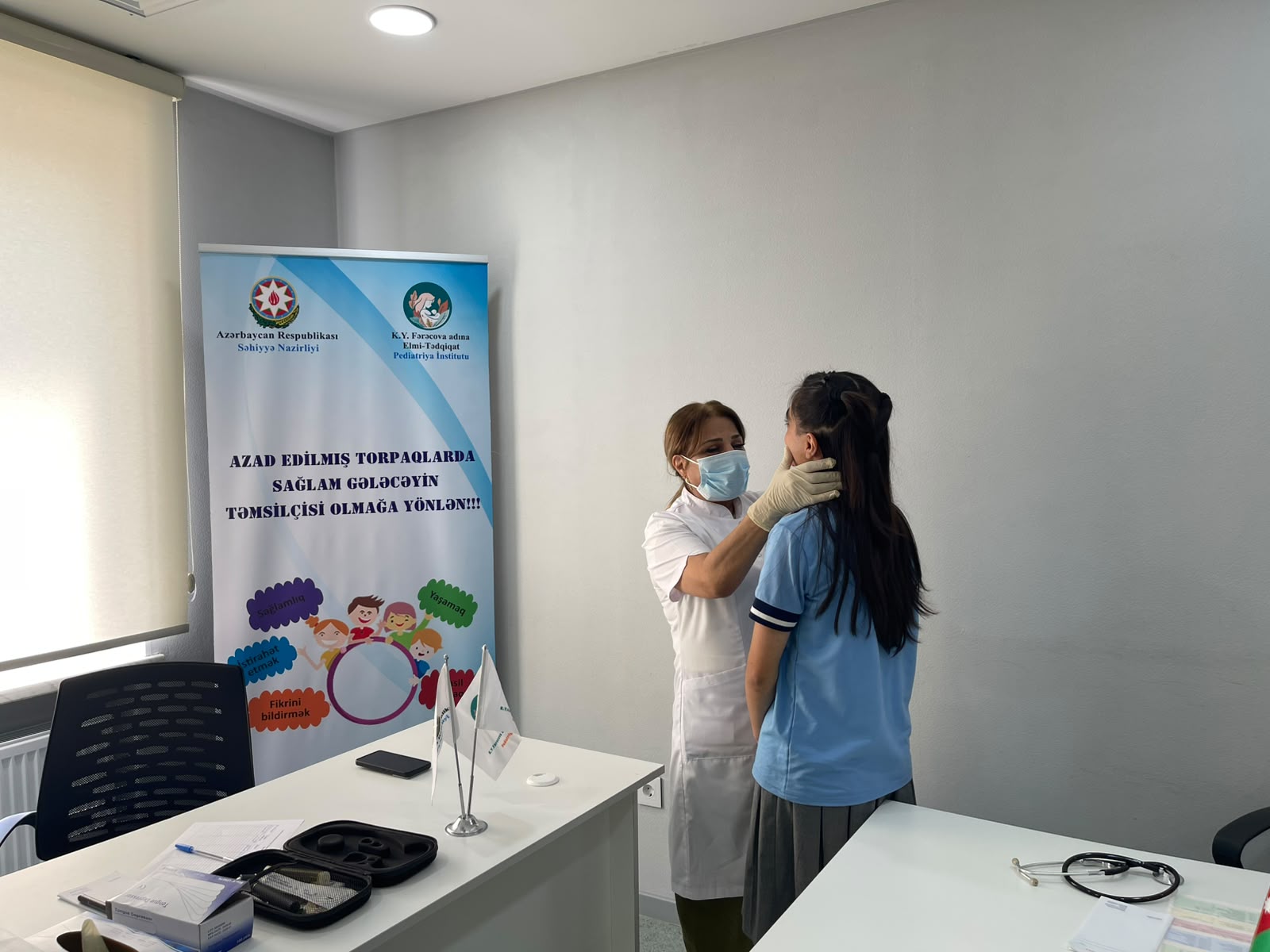 Министерство здравоохранения провело медицинские обследования детей в Лачине в рамках программы «Великое возвращение» (ФОТО)