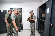Закир Гасанов ознакомился с передовой оперативной базой роты КОВ Управления военной полиции (ФОТО/ВИДЕО)