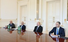 Президент Ильхам Алиев принял руководителей китайских и итальянских компаний (ФОТО)