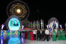 Празднование 35-летия государственной независимости Туркменистана в Ашхабаде ознаменовано масштабным концертом (ФОТО)
