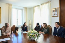 Лейла Алиева и Алена Алиева встретились с президентом губернаторства Государства-города Ватикан (ФОТО)