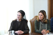 Лейла Алиева и Алена Алиева встретились с президентом губернаторства Государства-города Ватикан (ФОТО)