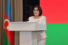 Сахиба Гафарова выступила с речью на мероприятии в Баку по случаю национального праздника Словакии (ФОТО)