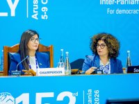 Депутат Севиль Микаилова выступила с докладом на площадке 153-й Ассамблеи IPU (ФОТО)