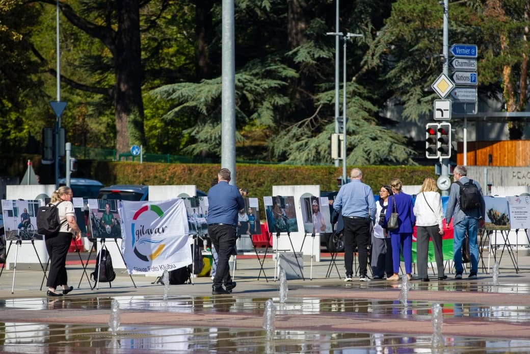 В Женеве открылась фотовыставка, посвящённая минной угрозе против Азербайджана (ФОТО)