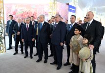 Президент Ильхам Алиев ознакомился с Фестивалем национальных блюд стран-участниц СНГ (ФОТО)