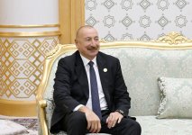 В городе Туркменбаши состоялась встреча Президента Ильхама Алиева с Президентом Ирана (ФОТО)