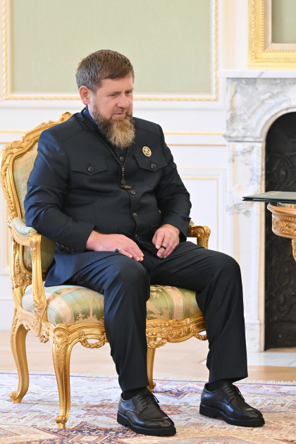 Президент Ильхам Алиев принял главу Чеченской Республики России (ФОТО)