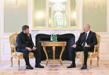 Президент Ильхам Алиев принял главу Чеченской Республики России (ФОТО)