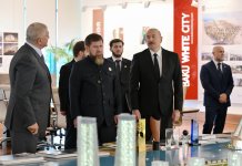 Президент Ильхам Алиев и глава Чеченской Республики России Рамзан Кадыров посетили «Баку Белый город» (ФОТО)