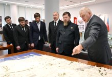 Президент Ильхам Алиев и глава Чеченской Республики России Рамзан Кадыров посетили «Баку Белый город» (ФОТО)