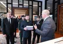 Президент Ильхам Алиев и глава Чеченской Республики России Рамзан Кадыров посетили «Баку Белый город» (ФОТО)