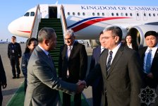 Премьер-министр Камбоджи прибыл с официальным визитом в Азербайджан (ФОТО)