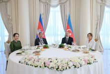 От имени Президента Ильхама Алиева и Первой леди Мехрибан Алиевой дан официальный обед в честь премьер-министра и первой леди Камбоджи (ФОТО)